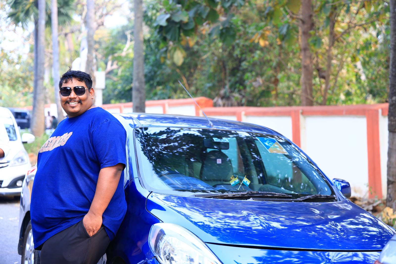 Rakesh Alluri smiling outdoors